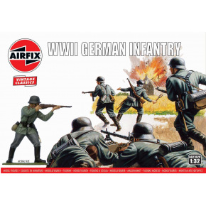 Airfix Classic Kit VINTAGE figurky A02702V - WIWII German Infantry (1:32)