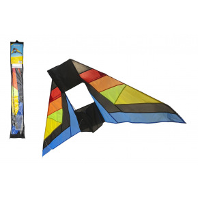 Teddies Drak létající nylon delta 183x81cm barevný v sáčku