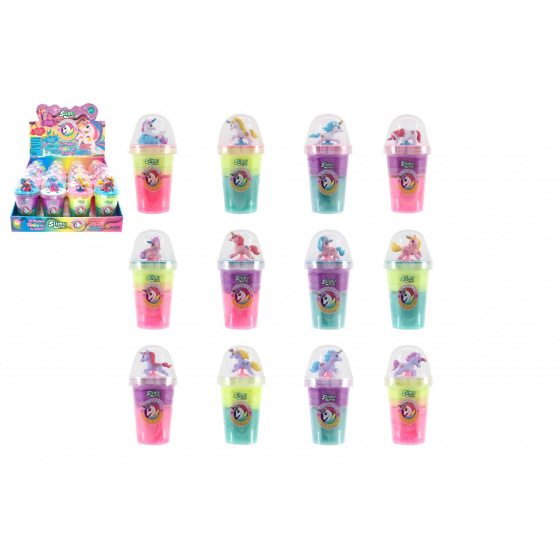 Sliz - hmota 155g s jednorožcem 14x7cm 4 barvy