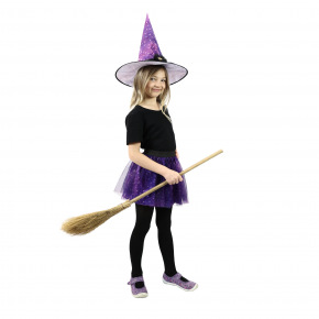 Rappa Detský kostým tutu sukne čarodejnice s klobúkom