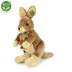 Rappa Pluszowy kangur z dzieckiem 37 cm ECO-FRIENDLY