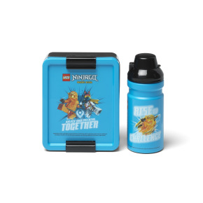Smartlife LEGO Ninjago svačinový set (láhev a box) - modrá Smartlife LEGO Ninjago svačinový set (láhev a box) - modrá
