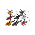 Teddies Hubschrauber/Helikopter Metall/Kunststoff 10cm Farbmix 12x9x5cm in Schachtel