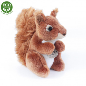 Rappa Plyšová veverička sediaca 18 cm ECO-FRIENDLY