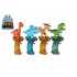 Teddies Vodní pistole dinosaurus stříkací plast 13x20cm 4 druhy 12ks v boxu