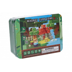 Wiky Stavebnice Magnet Cube Zone - Classic Forest 48 dílků v krabičce 13x5x10cm