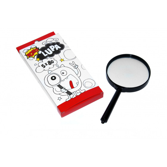 Wiky Lupa plast/sklo 16cm v krabičke 19x8,5x2cm