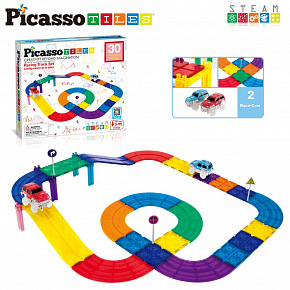 ORBICO Picasso stavebnice, Závodní dráha s autíčky, 30 KS ORBICO Picasso stavebnice, Závodní dráha s autíčky, 30 KS