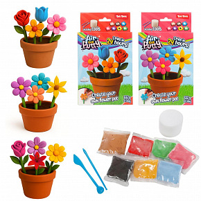 Teddies Kreativní sada květina sliz s doplňky 3 druhy v krabičce 12x21x5cm