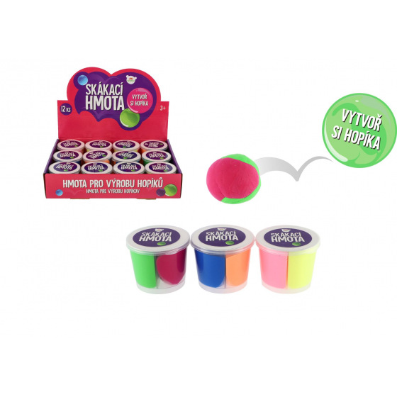 Teddies Schleim - Springende Hüpfmasse im Becher 7x6cm 3 Farben