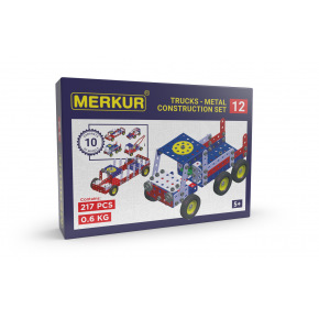 MERKUR - Stavebnice MERKUR - Zestaw konstrukcyjny Merkur 012 Pojazd holowniczy, 217 części, 10 modeli