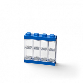 Smartlife LEGO sběratelská skříňka na 8 minifigurek - modrá