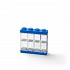 Smartlife LEGO sběratelská skříňka na 8 minifigurek - modrá