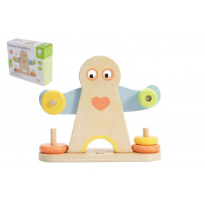 Skládanka dřevo Herkulovo závaží 7ks v krabici 24x20x8cm Skládanka dřevo Herkulovo závaží 7ks v krabici 24x20x8cm