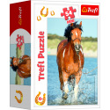Trefl Minipuzzle 54 dílků Koně 4 druhy v krabičce 9x6,5x4cm