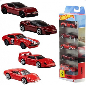 Hot Wheels JLN12 5KS ANGLIČÁK - FERRARI