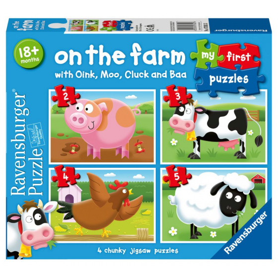 Ravensburger Moje první puzzle Na farmě 2/3/4/5 dílků