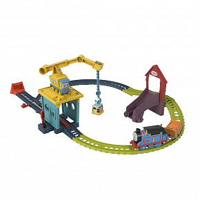 Mattel Fisher-Price VLÁČKOVÝ SET S JEŘÁBEM A MOTOROVOU MAŠINKOU