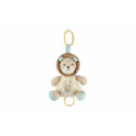 Teddies Lev/lvíček natahovací hrací strojek chrastítko plyš 16x20cm na kartě v sáčku 0+