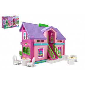 WADER Domeček pro panenky na hraní plast 37x30cm v krabici Wader