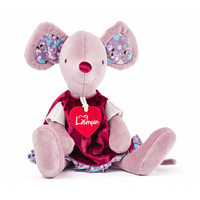 Lumpin Myška Cilka v šatách, malá 28cm