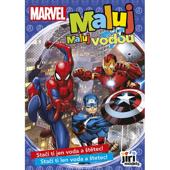 Jiri Models Malbuch A5 Malen mit Wasser MARVEL
