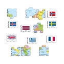 Dino EVROPA MAPA / VLAJKY 70 d. EDU Puzzle