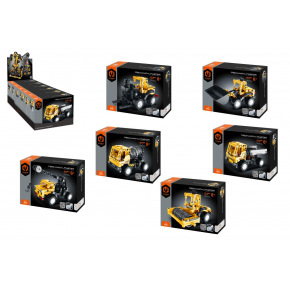 iM.Master Stavebnice iM.MASTER stavební stroj plast 6 druhů v krabici 20x15cm