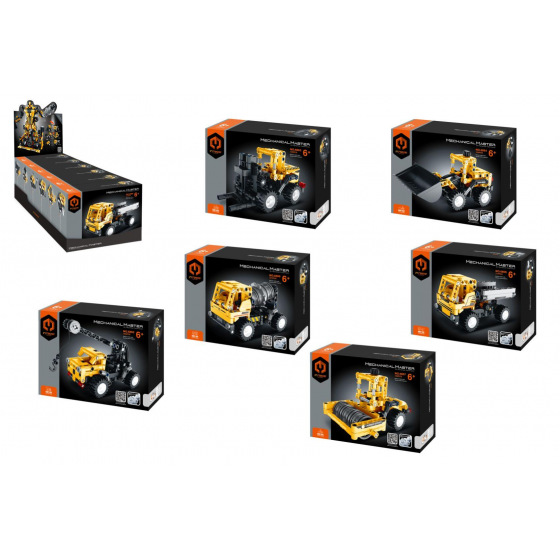 iM.Master Stavebnice iM.MASTER stavební stroj plast 6 druhů v krabici 20x15cm