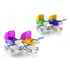 Teddies Wózek dziecięcy plastikowy 21cm w torbie