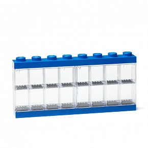 Smartlife LEGO kolekcjonerska gablotka na 16 minifigurek - niebieska
