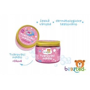 Tvarovací mýdlo růžové beauted v uzavíratelné dóze