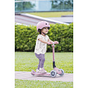 GLOBBER Hulajnoga JUNIOR FOLDABLE LIGHTS ECOLOGIC, jagodowy