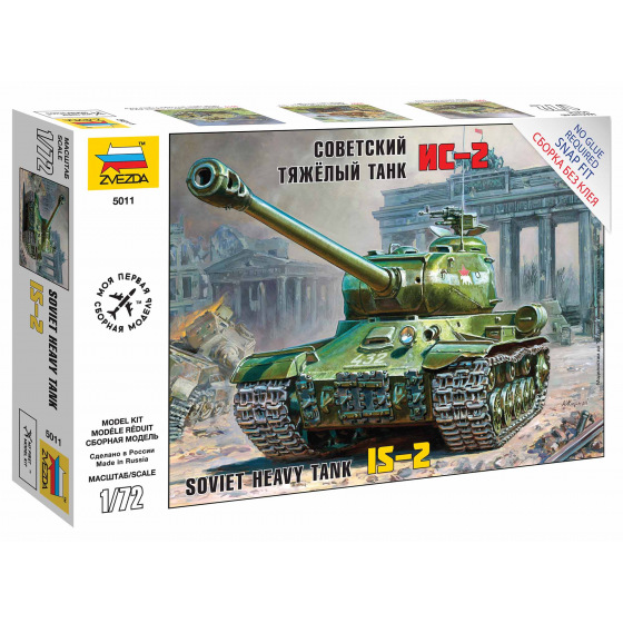 Zvezda Snap Kit tank 5011 - IS-2 Stalin (1:72)