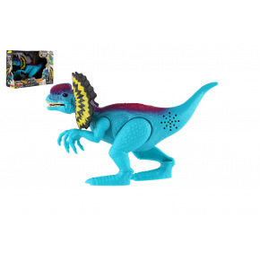 Teddies Dinozaur Dilofozaur plastikowy 18cm na baterie z dźwiękiem i światłem w pudełku 21x15x6,5cm