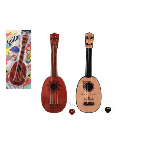 Teddies Gitara/mandolína s trsátkom plast 30cm na karte 15x33,5x3cm
