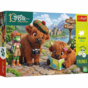 Trefl Puzzle Inspirováno trendy: Okouzlující kráva 41x27,5cm 160 dílků v krabici 29x19x4cm