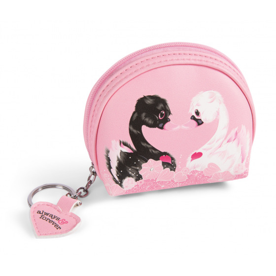NICI penál Love Labuť s kroužkem na klíče