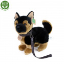 Rappa Plüschhund Deutscher Schäferhund mit Leine stehend 23 cm ECO-FRIENDLY