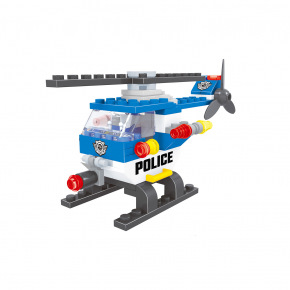 Rappa Kompatibilní stavebnice BLOXO policie helikoptéra 68 ks