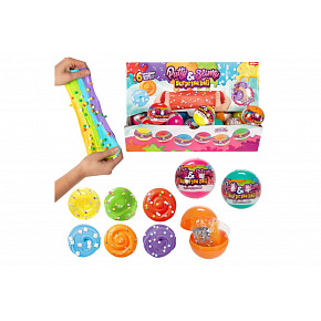 Teddies Sliz/Hmota s doplňky 7cm mix druhů v kouli