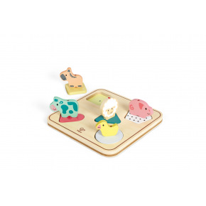 Hape Puzzle so zvukmi na doske - Zvieratká