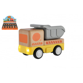 Teddies Auto nákladní dřevo na setrvačník 11cm