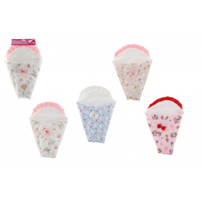 Zavinovačka pro panenku do postýlky/kočárku 45cm mix barev v sáčku