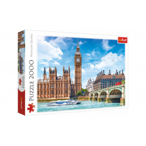 Trefl Puzzle Big Ben Londýn Anglicko 2000 dielikov 96,1x68,2cm v krabici 40x27x6cm