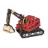 Rappa Woodcraft Holz 3D Puzzle Bagger rot
