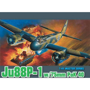 Dragon Model Kit letadlo 5543 - Ju88P-1 w/75mm PaK 40 (1:48)