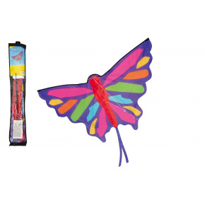 Teddies Drak létající nylon motýl 130x74cm v sáčku