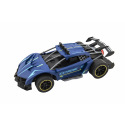 Auto RC Sport modré vypouštějící páru plast 30cm 2,4GHz na bat. + dobíjecí pack v krabici 43x35x12cm