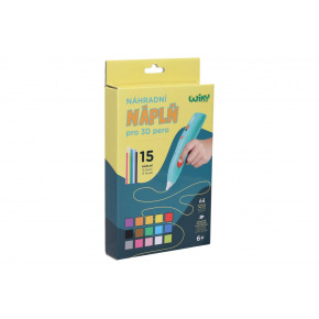 Wkłady do długopisu 3D 15 sztuk w pudełku 15x26,5cm